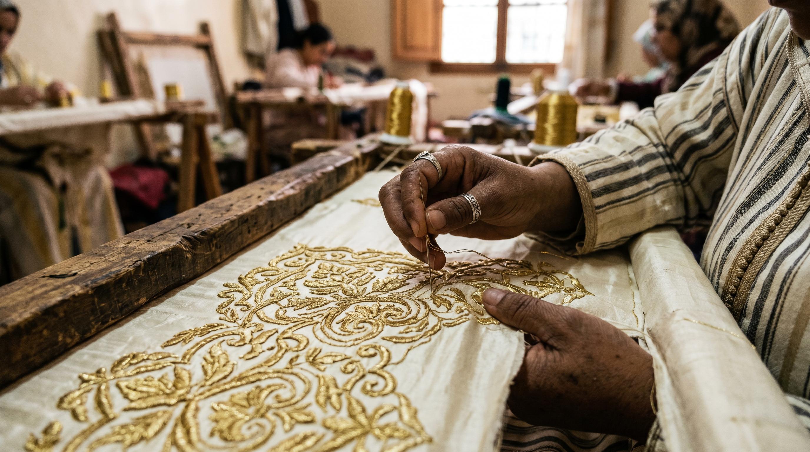 Atelier de broderie Diamonalle à Fès